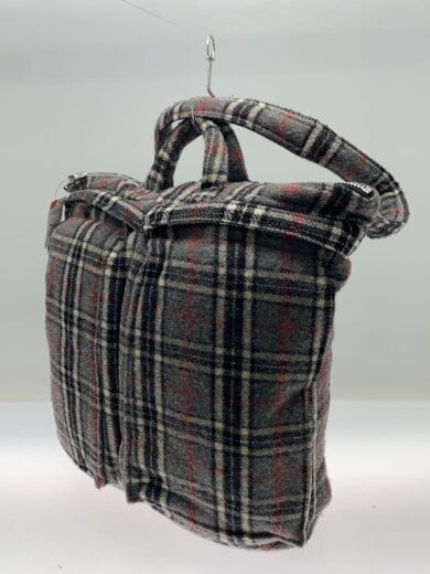 商品画像：トートバッグ/ウール/GRY/チェック/HP-K 205// 2