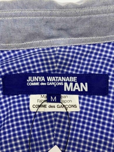 画像：JUNYA WATANABE COMME des GARCONS MAN長袖シャツ/M/コットン/BLU/WJ-B046//3