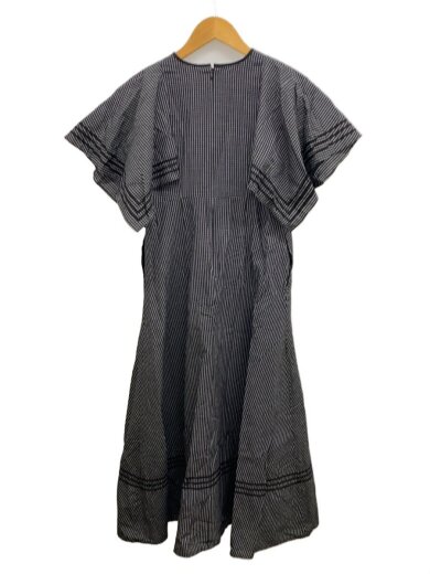 商品画像：LINE HANDKERCHIEF ONEPIECE/ワンピース/1/コットン/BLK/チェック/14112-5082 2