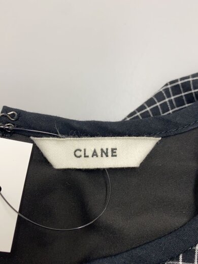 商品画像：LINE HANDKERCHIEF ONEPIECE/ワンピース/1/コットン/BLK/チェック/14112-5082 3