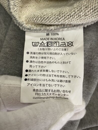 商品画像：feels./パーカー/XL/コットン/GRY 4
