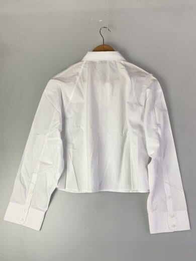 商品画像：長袖シャツ/M/コットン/WHT/無地 2