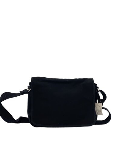 商品画像：ショルダーバッグ/キャンバス/BLK/無地/1517-2073// 1