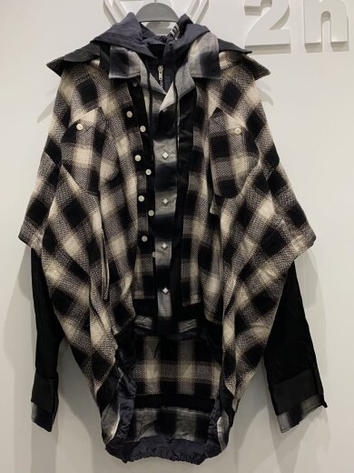 商品画像：J/ドッキングジャケット/46/コットン/BLK/チェック/A13SH085 1