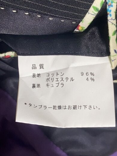 商品画像：テーラードジャケット/コットン/BLK/ストライプ/pl-st-32971 5