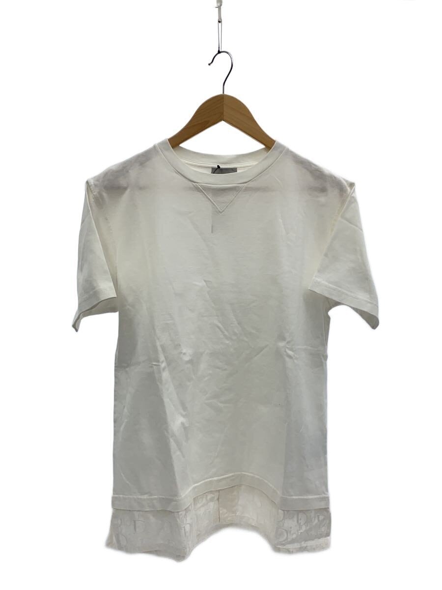 Christian Dior / 21SS/オブリークシャツレイヤードTシャツ/Tシャツ/S/コットン/WHT/113J632A0677