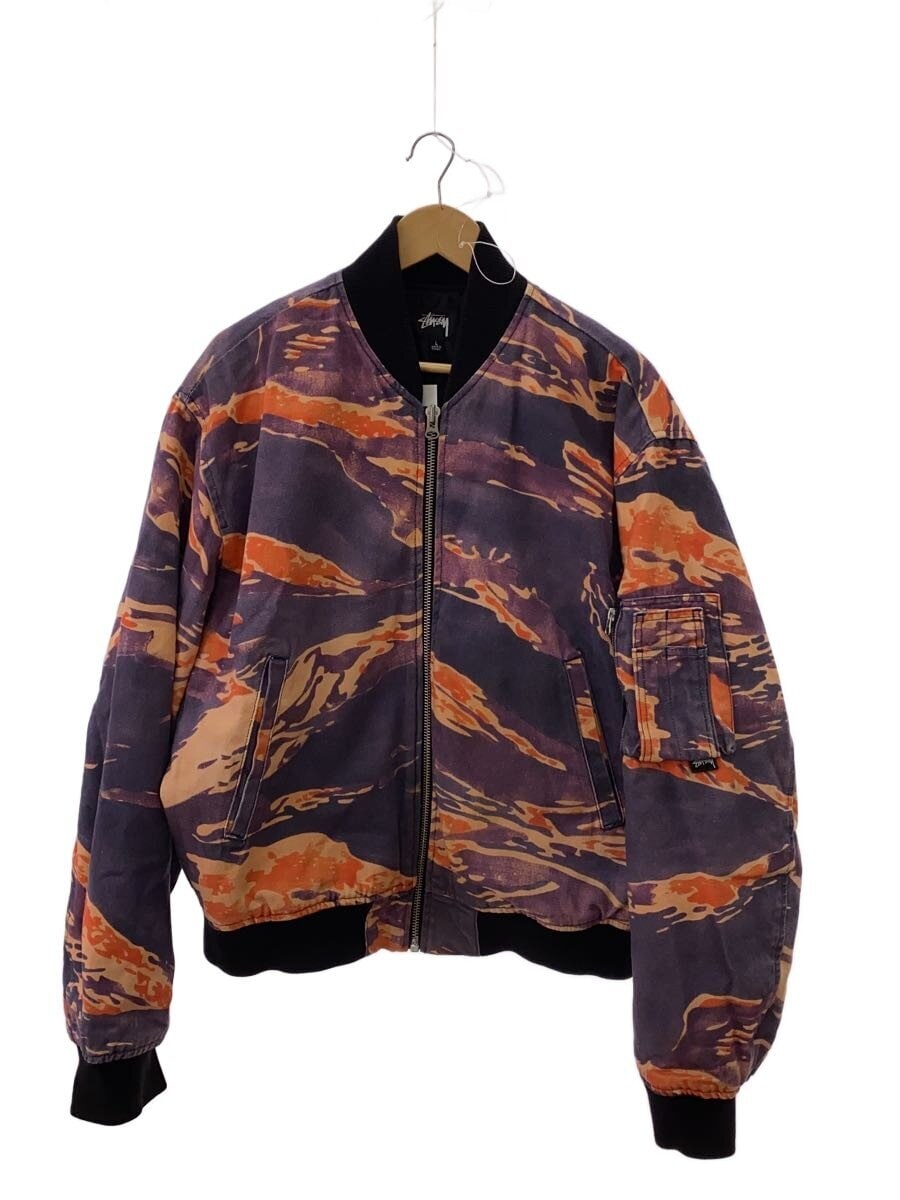 STUSSY / ×LUCIEN SMITH/22AW/TIGRIS CANVAS BOMBER/ブルゾン/L/コットン/PUP