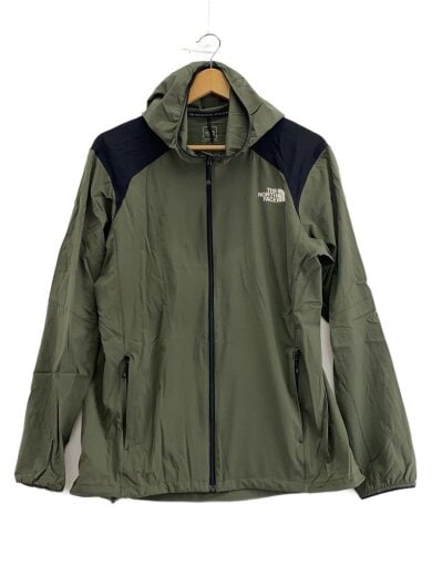 商品画像：ANYTIME WIND HOODIE_エニータイムウィンドフーディ/L/ナイロン/GRN/無地 1