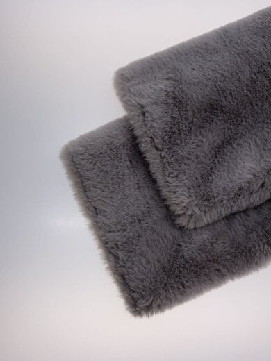 商品画像：UNOMEE/コート/FREE/ポリエステル/GRY/無地/リバーシブルファーコート 5