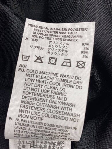 商品画像：ジャージ/M/ポリエステル/BLK/ED7051 4