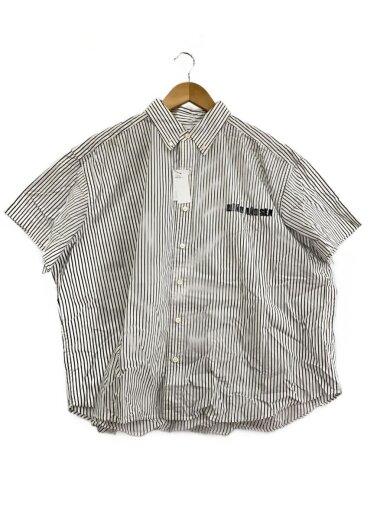 商品画像：半袖シャツ/S/コットン/WHT/ストライプ/WDS-HANG-04 1