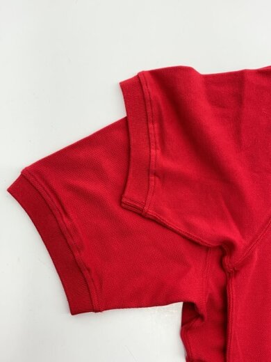 商品画像：ポロシャツ/38/コットン/RED/無地 5