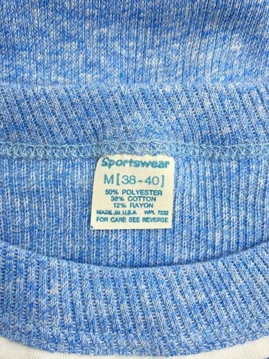 商品画像：70s/USA製/Sportwear/Tシャツ/M/ポリエステル/BLU// 3