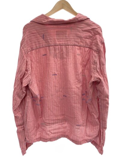 商品画像：KARDO/GULAB EXTRA WEFT03/長袖シャツ/M/コットン/PNK/ストライプ 2