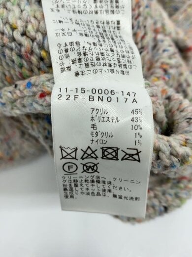 商品画像：3Gカラーネップ/ニット・セーター(厚手)/L/アクリル/マルチカラー/無地/11-15-0006-147// 6