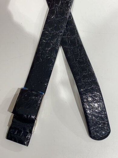 商品画像：France Alligator/アリゲーター/ベルト/レザー/BLK/メンズ 2