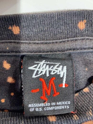 商品画像：Tシャツ/M/コットン/BLKブリーチ加工/ 3