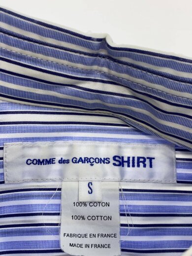 商品画像：コーティング/ボタンダウン/半袖シャツ/S/コットン/BLU/ストライプ/S28087 3