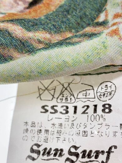 商品画像：SUN SURF/メニュー柄/アロハシャツ/M/レーヨン/マルチカラー/総柄/SS31218 4
