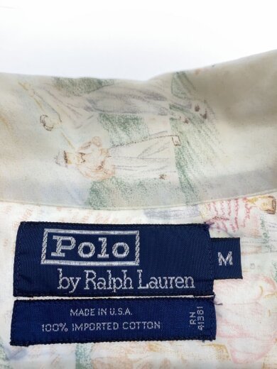 商品画像：USA製/開襟/オープンカラー/アロハシャツ/M/コットン/総柄 3