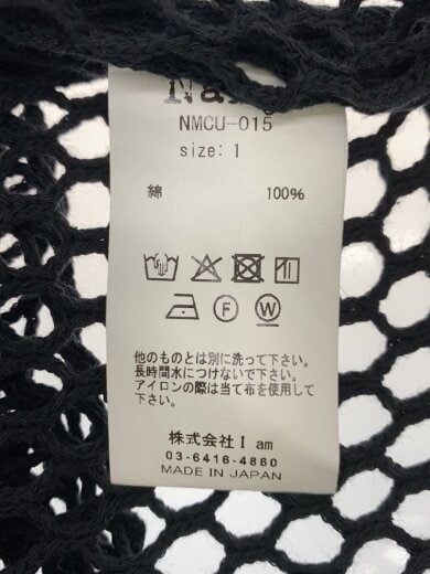 商品画像：25SS/MESH TAPED NO SLEEVE TEE/カットソー/1/コットン/ブラック/NMCU-015 4