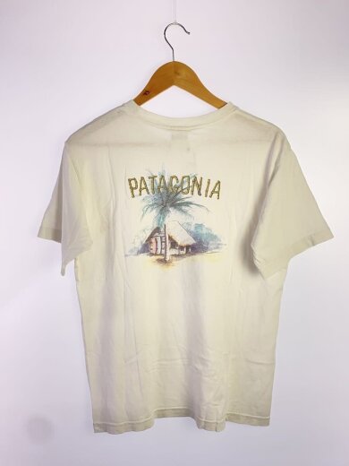 商品画像：Benefucial/ヤシの木と小屋/Tシャツ/S/コットン/ホワイト 2