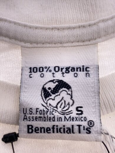 商品画像：Benefucial/ヤシの木と小屋/Tシャツ/S/コットン/ホワイト 3