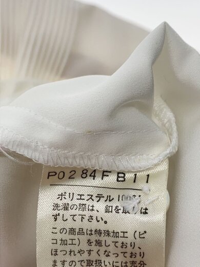 商品画像：フリル/リボン/長袖ブラウス/--/ポリエステル/WHT/P0284FB11 4