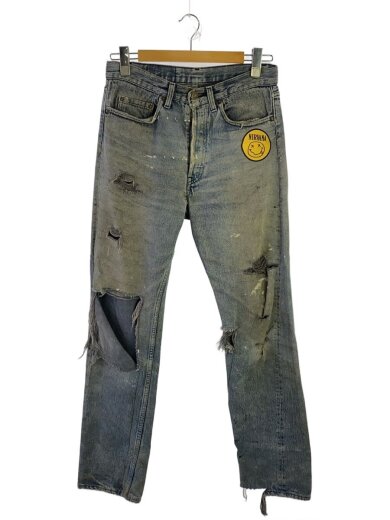 商品画像：501/USA製/W31L34/ダメージ/襤褸/ワッペン/31/デニム/IDG 1