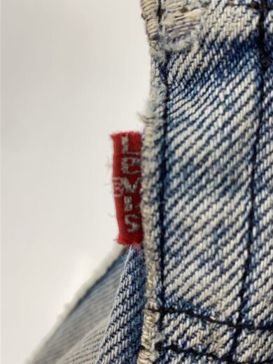 商品画像：501/USA製/W31L34/ダメージ/襤褸/ワッペン/31/デニム/IDG 4