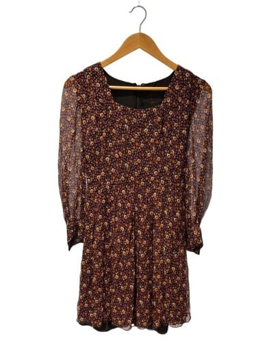 商品画像：長袖ワンピース/2/シルク/PUP/総柄/54-01-5332 1