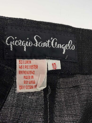 商品画像：ショートパンツ/2タック/--/リネン/BLK 4