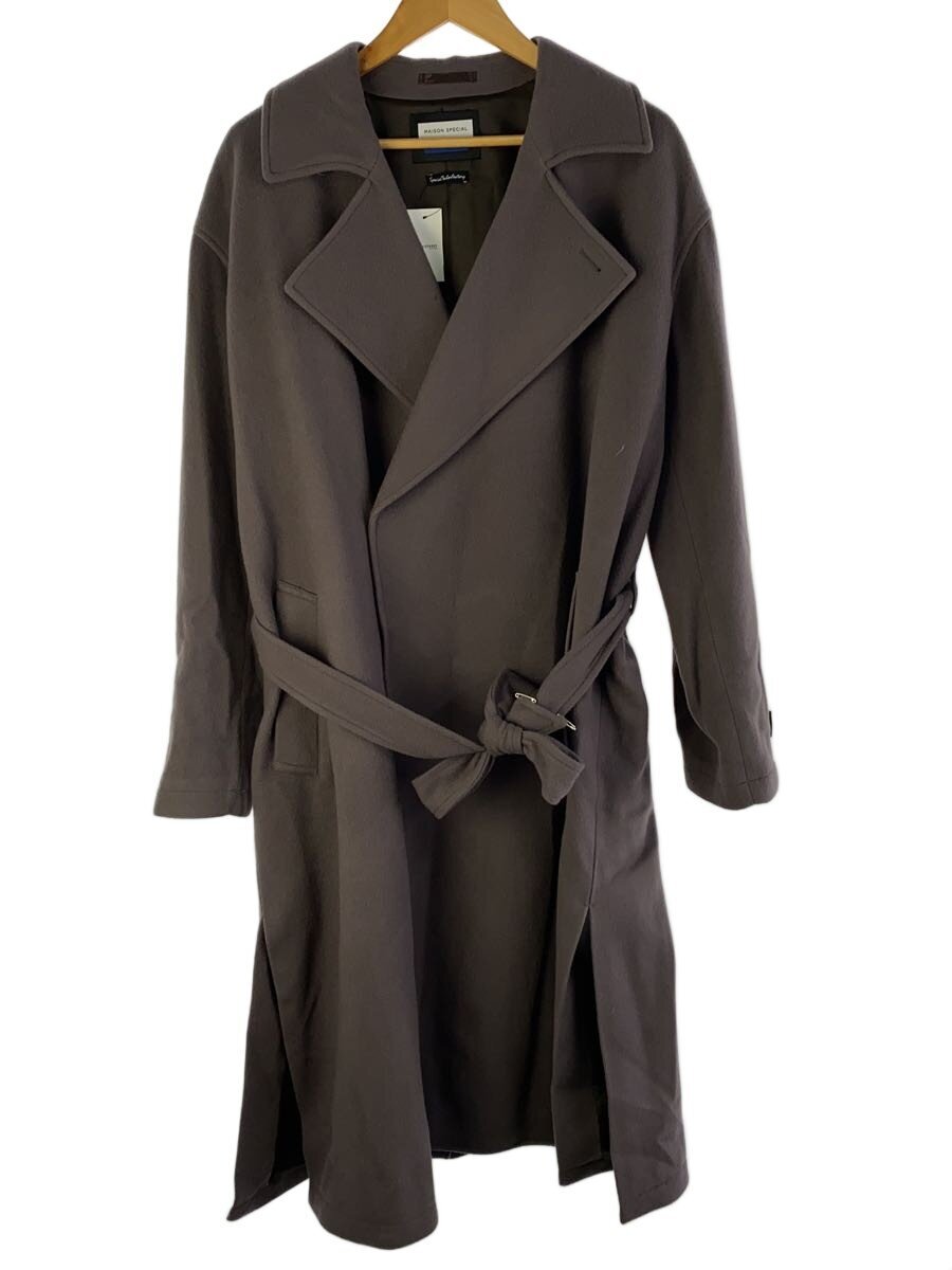 MAISON SPECIAL / マルチファブリックプライムオーバーメルトンダブルコート/2/ウール/パープル/11202161207