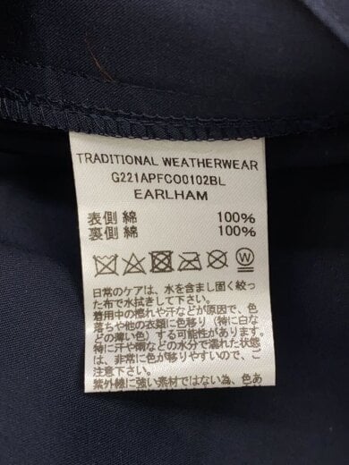 商品画像：EARLHAM/ステンカラーコート/38/コットン/ネイビー/G221APFCO0102BL 4