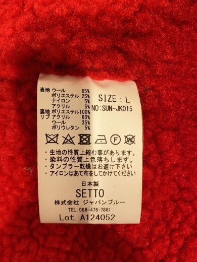 商品画像：ジャケット/L/コットン/WHT/チェック/sun-jk015 4