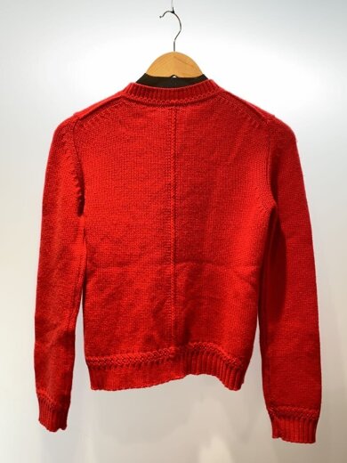 画像：HERMESカーディガン(厚手)/ソルド/セリエボタン/36/カシミア/RED2