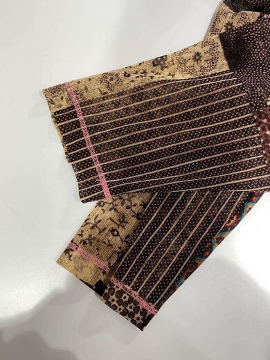 商品画像：メッシュ/７分袖カットソー/--/--/マルチカラー/総柄 3