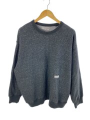 Wool＋Cotton Loop Back heather Sweat/L/コットン/BLK/102339090003