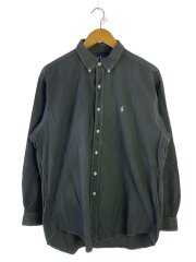 BLAKE/ボタンダウン/長袖シャツ/XL/コットン/ブラック