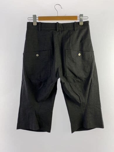 商品画像：25SS/KNEE DARTED FLARE SHORTS/44/ウール/GRY/OA-SS25-TRS-105-01 2