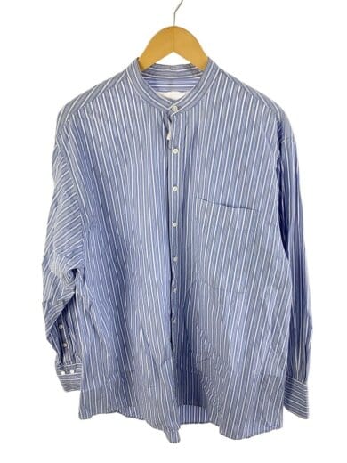 商品画像：23SS/Stripe Over Shirts/長袖シャツ/FREE/コットン/BLU/ストライプ 1