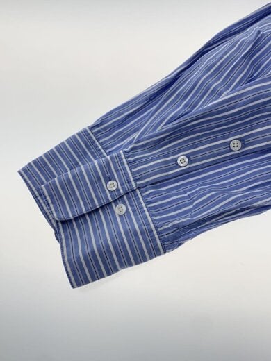 商品画像：23SS/Stripe Over Shirts/長袖シャツ/FREE/コットン/BLU/ストライプ 5