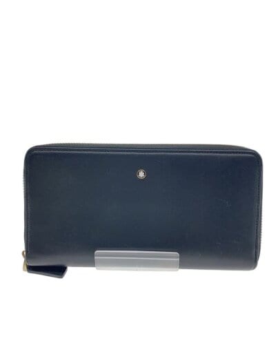 商品画像：ラウンドジップ/長財布/レザー/BLK/無地/メンズ 1