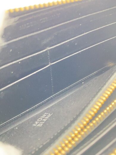 商品画像：ラウンドジップ/長財布/レザー/BLK/無地/メンズ 6