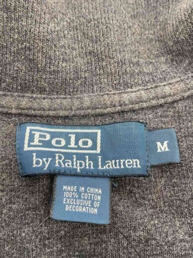 画像：POLO RALPH LAURENハーフジップ/スウェット/M/コットン/GRY3