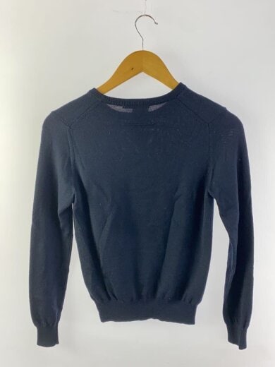 商品画像：14Gメリノウール天竺クルーネックニット・セーター(薄手)/1/ウール/NVY/無地/SL2W-001 2