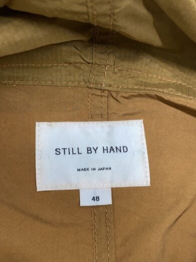 画像：STILL BY HANDポリエステル×ナイロン撥水フードコート/モッズコート/48/ポリエステル/BRW/CO02913