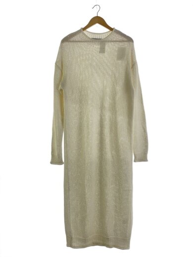 商品画像：ロールエンドローゲージニット/長袖ワンピース/FREE/コットン/無地/1224131086-0 1