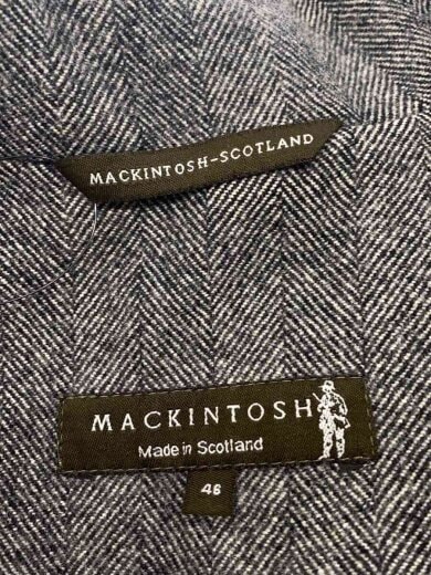 商品画像：ステンカラーコート/46/ウール/GRY/ヘリンボーン 3