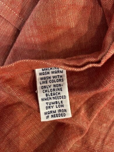 商品画像：シャンブレー/ワークシャツ/フィリピン製/チンストラップ長袖シャツ/M/コットン/RED 4